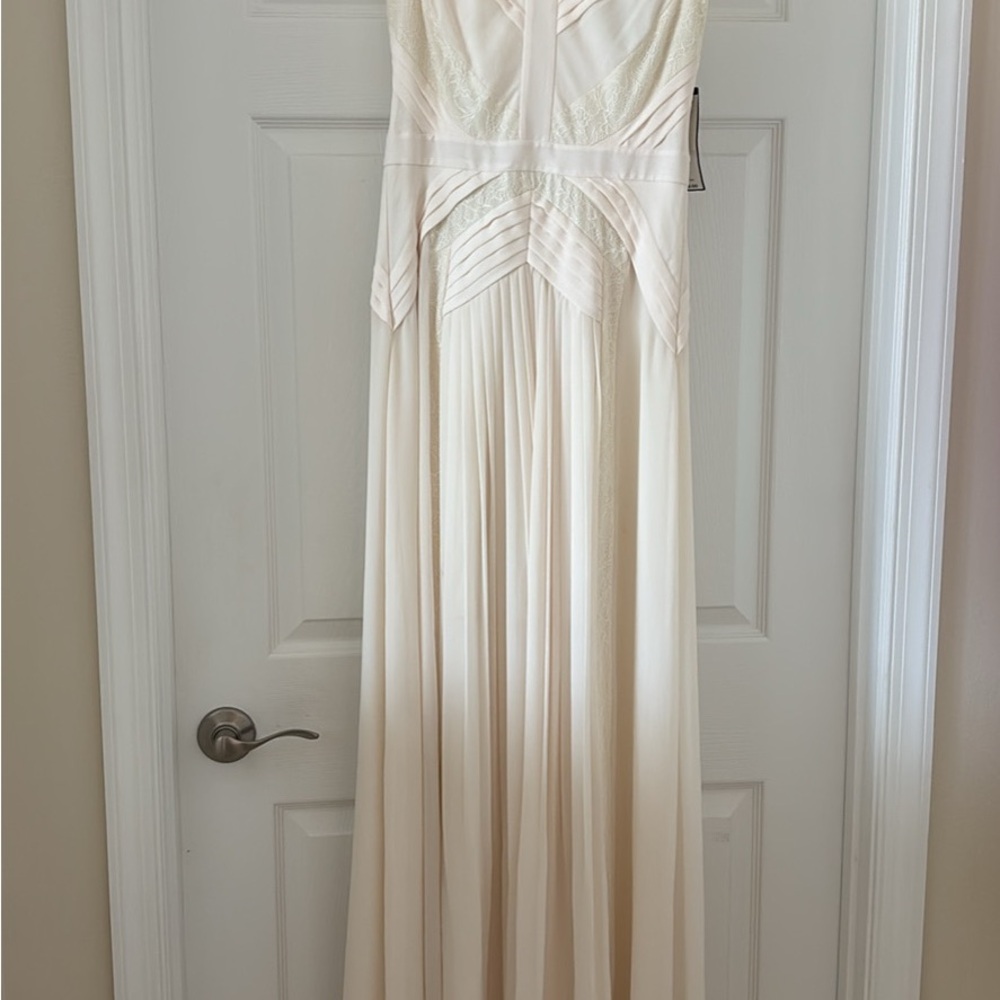 BCBGMaxAzria Cream Maxi Dress
